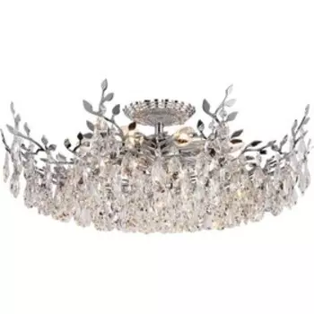 Люстра потолочная Sofia 8xE14 40Вт, размер 60x60x25 см, цвет хром