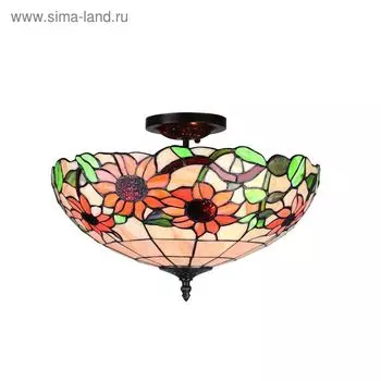 Люстра потолочная " SOFIA" E27, 3x60W разноцветный 40x40x28см