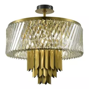 Люстра потолочная St Luce. SL1635.302.09. Nari. 9х40 Вт, E14, 55х55х54 см, цвет латунь
