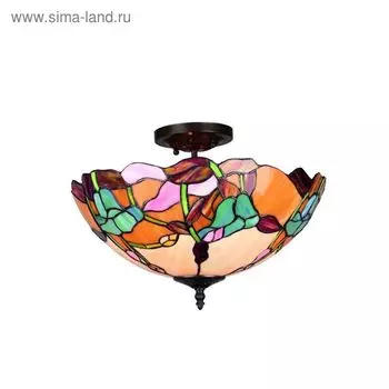 Люстра потолочная " SVEA" E27, 3x60W разноцветный 40x40x28см