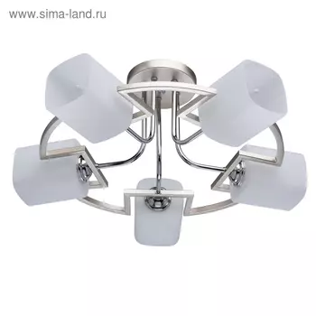 Люстра потолочная «Тетро» 5x60W E14 металлический 60x60x46см