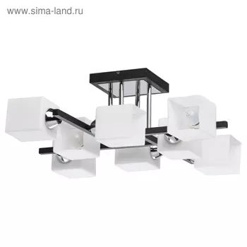 Люстра потолочная «Тетро», 8x60W E27, кофейный 60x60x22 см