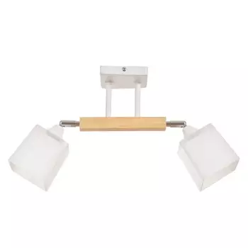 Люстра потолочная Тоскана 2хE27 40Вт Белый, дерево