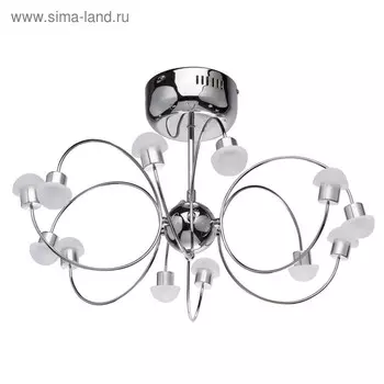 Люстра потолочная "Вега" 12x3W LED металлический 54x54x33см