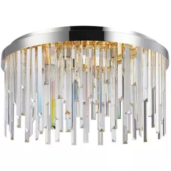 Люстра потолочная Venecia 6xЕ14 40Вт, размер 40x40x34 см, цвет хром