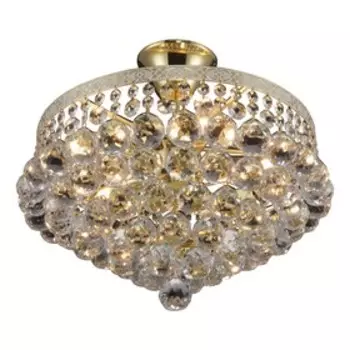 Люстра потолочная Vivien 5x40Вт E14 золотой 39x39x21,5см