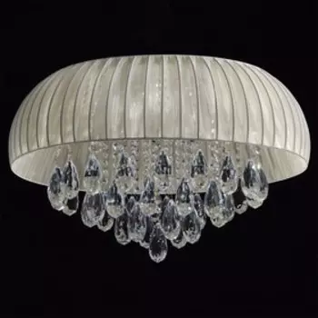 Люстра потолочная "Жаклин" 17x20W G4+LED хром 65x65x35см