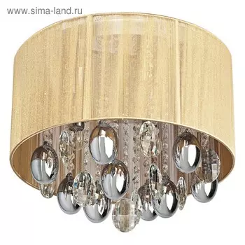 Люстра потолочная «Жаклин», 5x40W E14, хром 40x40x33 см