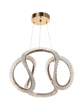 Люстра потолочный BayerLux Stefanie, 48 Вт, LEd, 4000-6000К, золото, 434330 см