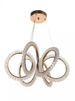 Люстра потолочный BayerLux Stefanie, 70 Вт, LEd, 4000-6000К, золото, 484825 см