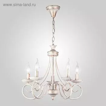 Люстра Provence, 5x40Вт E14, цвет белый