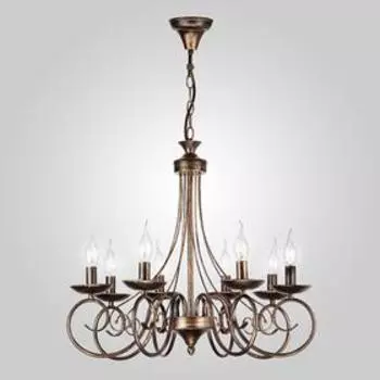 Люстра Provence, 8x40Вт E14, цвет чёрный