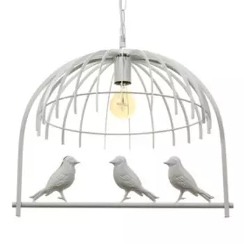 Люстра BayerLux "Птицы" 1x40W E27 белый49x35x35 см
