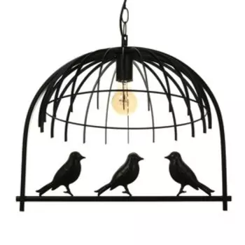 Светильник BayerLux "Птицы" 1x40W E27 черный 49x35x35 см