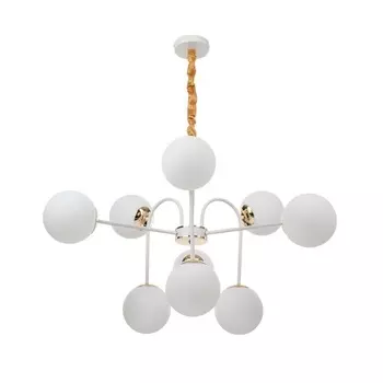 Люстра «Пунто» 9хЕ27 бело-золотой 767678 см