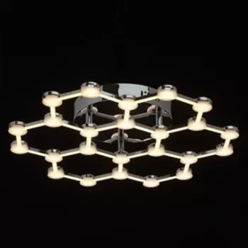 Люстра "Ракурс" 30Вт LED 3000K хром 57x57x10,5см