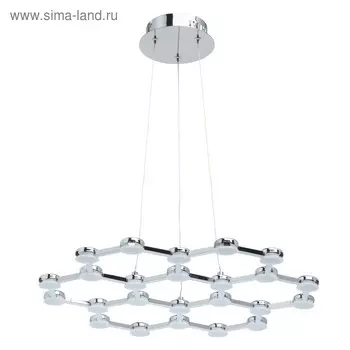 Люстра "Ракурс" 30Вт LED 3000K хром 57x57x140см