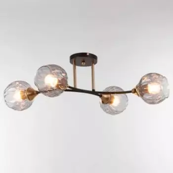 Люстра ГАЛЛОП "Рассвет" 4х60Вт Е27 черный