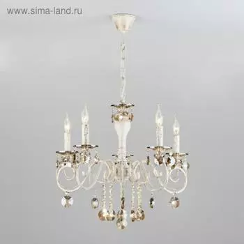 Люстра Ravenna, 5x60Вт E14, цвет белый