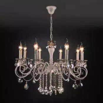 Люстра Ravenna, 8x60Вт E14, цвет белый