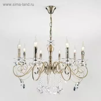 Люстра Ravenna, 8x60Вт E14, цвет бронза