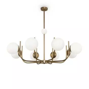 Светильник подвесной Maytoni MOD109PL-08BS, 8хE14, 40Вт, 103х103х79,2 см, цвет латунь