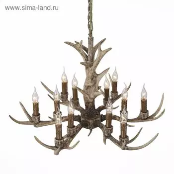 Люстра RENNA 12x40Вт Е14 белый 90x90x172см