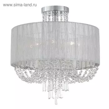 Люстра REPRESENTA 8x40Вт Е14 хром 50x50x45см