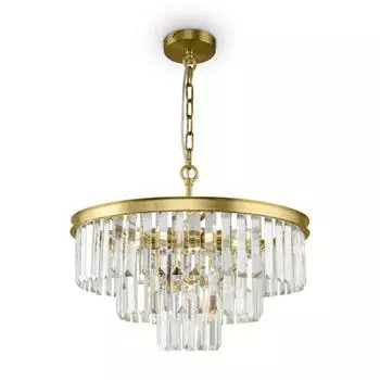 Светильник подвесной Maytoni MOD085PL-07BS, 7хE14, 40Вт, 50х50х115 см, цвет латунь