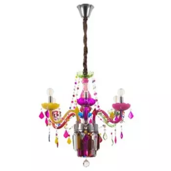 Люстра "Риана" 6хЕ14 40Вт цветная 58х58х52-82см BayerLux