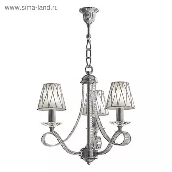 Люстра RICCIO 3х40Вт E14 хром 45x170см