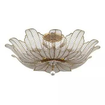 Люстра RICCIO 6х40Вт+12х60Вт E14+G9 золото 100x47см