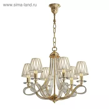 Люстра RICCIO 6х40Вт E14 золото 65x180см