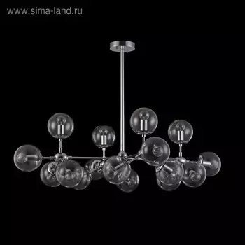 Люстра Richard 16x60Вт E14 хром 104x104x38см