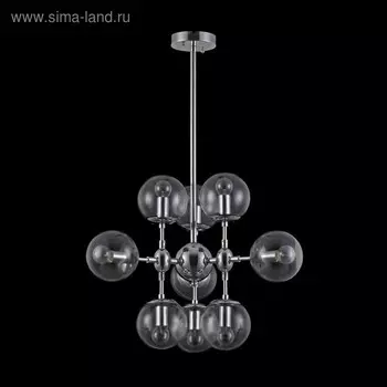 Люстра Richard 9x60Вт E14 хром 65x65x45см