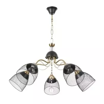 Люстра «Рикардо» 5хЕ27 40 Вт черный 717138-65 см BayerLux