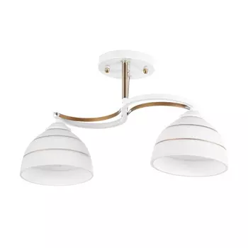 Люстра "Рина" 2хЕ27 40Вт бело-золотой 40х28 см