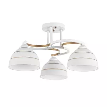 Люстра "Рина" 3хЕ27 40Вт бело-золотой 44х44х17,5 см