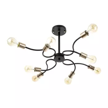 Люстра «Рипли» 8хЕ27 40 Вт черно-золотой 606040 см