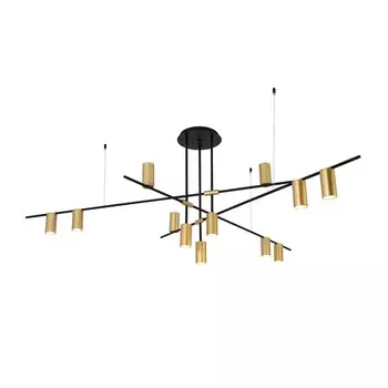 Люстра «Рия», размер 138x65 см, 12x10Вт, Gu10