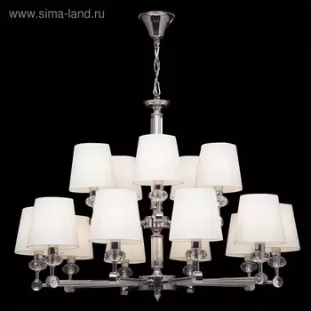 Люстра Maytoni MOD018PL-15CH, 15хE14, 40Вт, 89х89х164 см, цвет хром