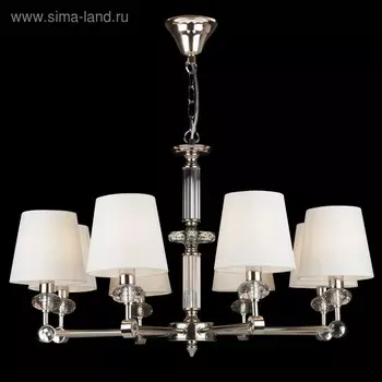 Люстра Maytoni MOD018PL-08CH, 8хE14, 40Вт, 77х77х145 см, цвет хром