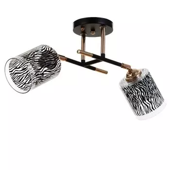 Люстра «Роберта» 2хЕ27 40 Вт черно-золотой 482627 см BayerLux