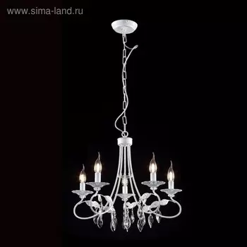 Люстра "Родос" 5x60Вт E14 светлый 38x37x46см