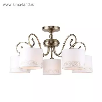 Люстра Romani, 5x40Вт E14, цвет бронза