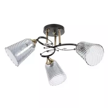 Светильник потолочный BayerLux «Рони», 3Е27 40 Вт, чёрный, 585823 см