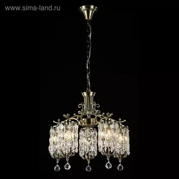 Люстра Ronta 5x60Вт E14 бронза 48x48x120см