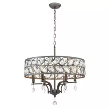 Люстра Rosa, 6x40Вт E14, цвет прозрачный