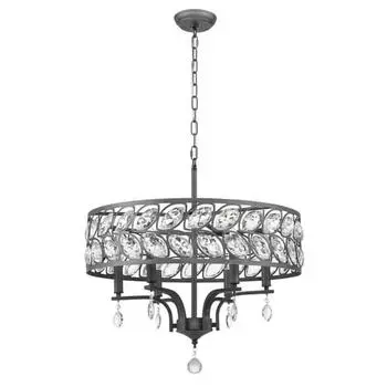 Люстра Rosa, 6x40Вт E14, цвет прозрачный