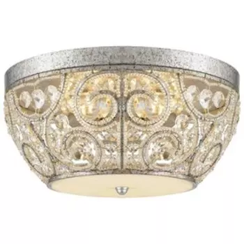 Люстра ROSALIA 4x40Вт E14 серебро 35x35x15,5см